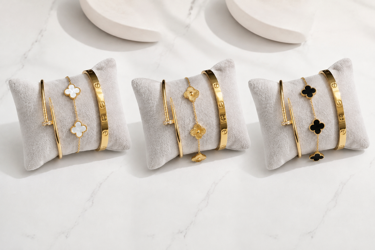 Flower Bracelets Set