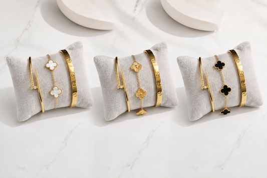 Flower Bracelets Set